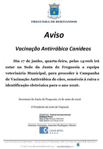 Vacina&ccedil;&atilde;o Antirr&aacute;bica 2026